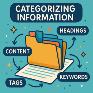 دسته بندی اطلاعات در محتوای سئو شده