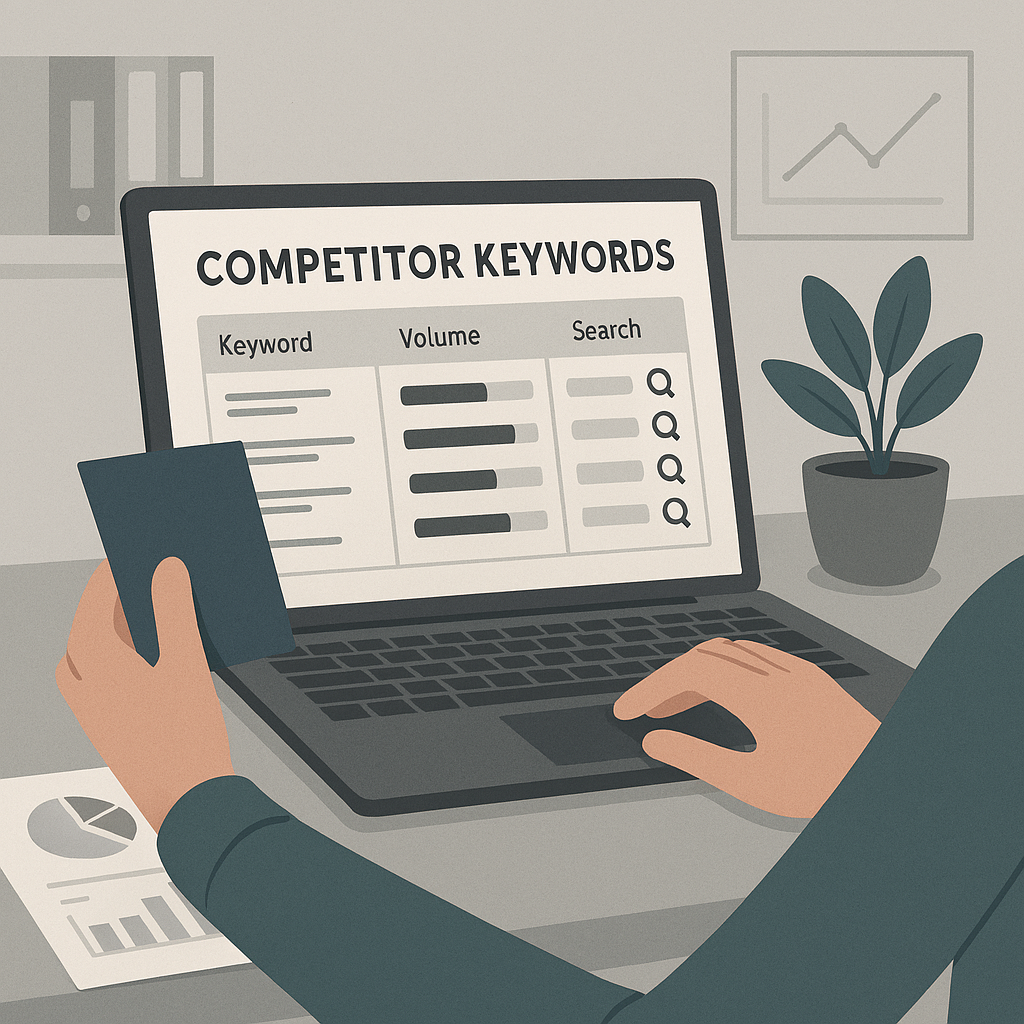 بررسی کلمات کلیدی رقبا