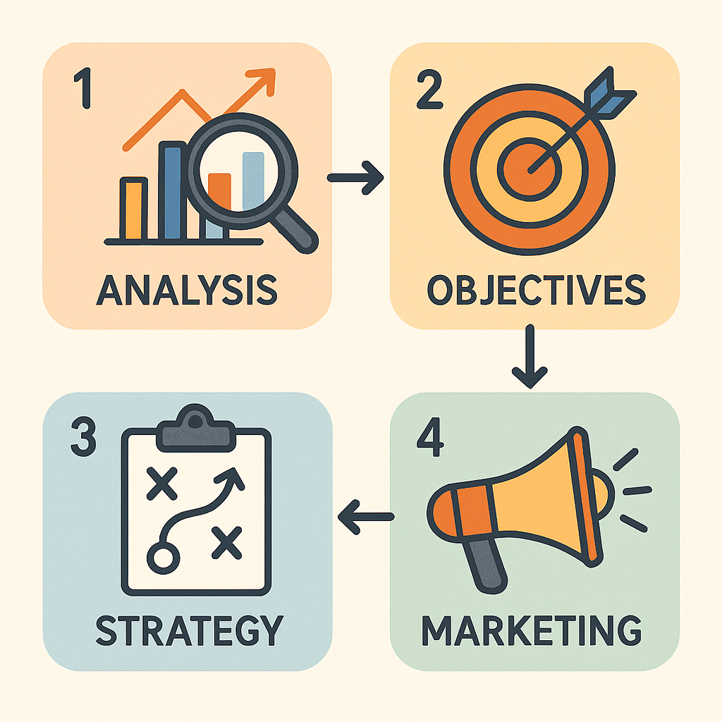 مراحل تدوین استراتژی بازاریابی