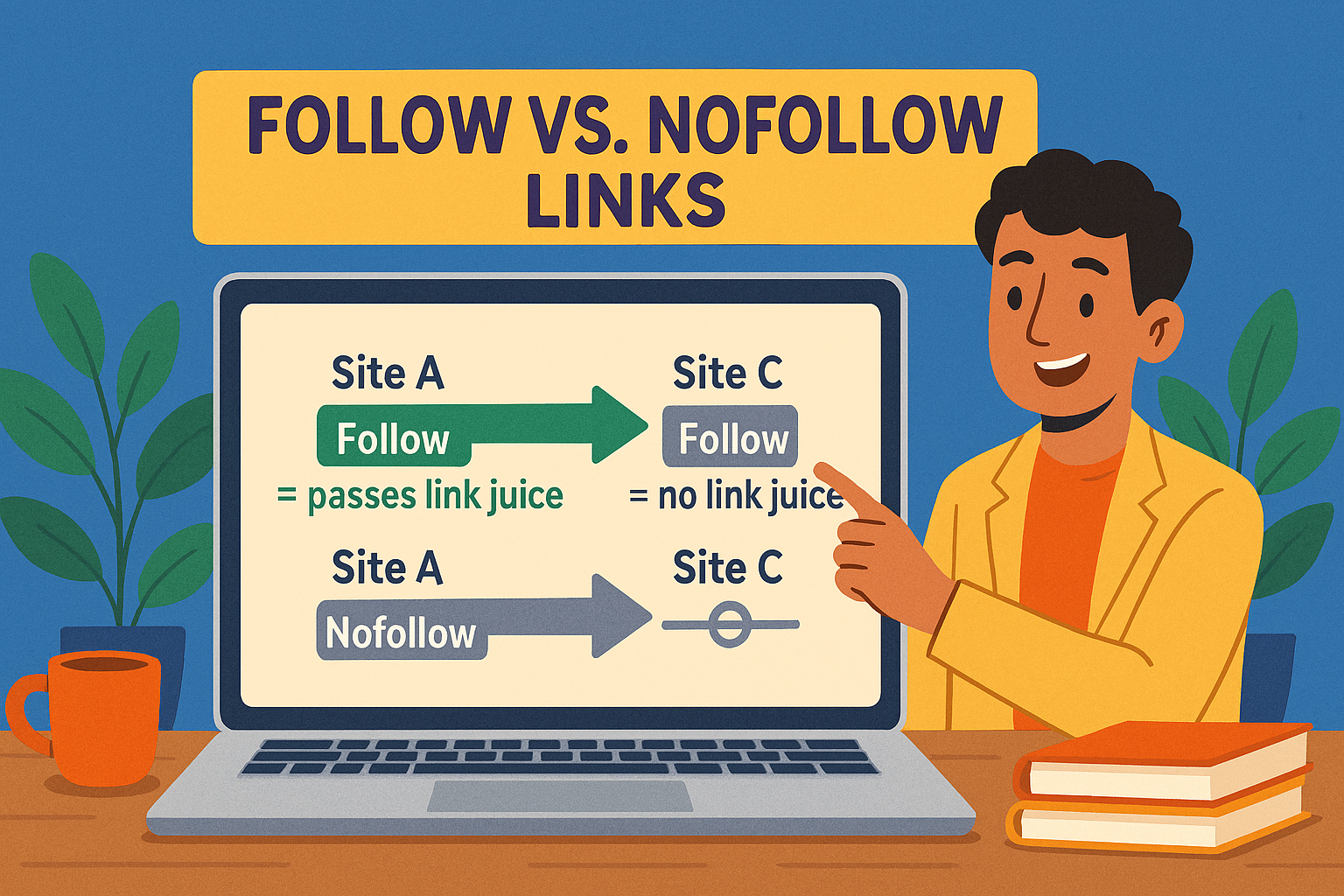 تفاوت لینک فالو و نوفالو