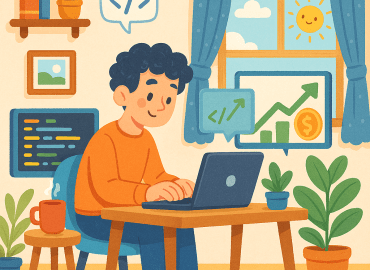 درآمد برنامه‌نویسی در خانه؛ از شروع تا درآمد دلاری