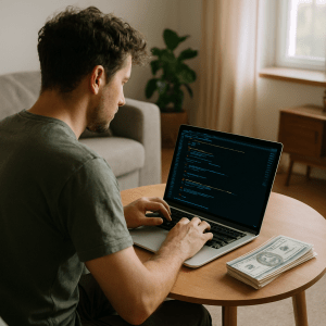 درآمد برنامه‌نویسی در خانه؛ از شروع تا درآمد دلاری